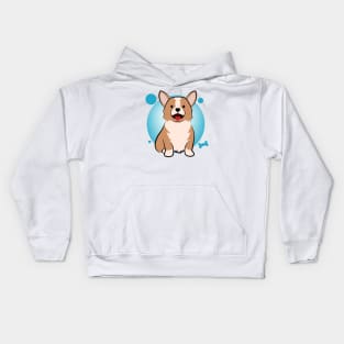 Cute corgi cartoon Kids Hoodie